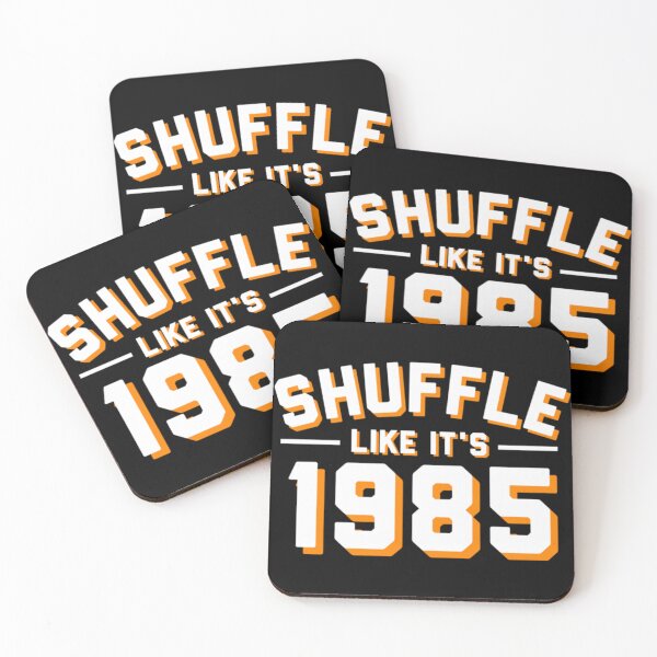 Item preview, Retro 80s Style Shuffle Like It Is 1985 Motivational Dance Workout Art designed and sold by EvelysEmelia.