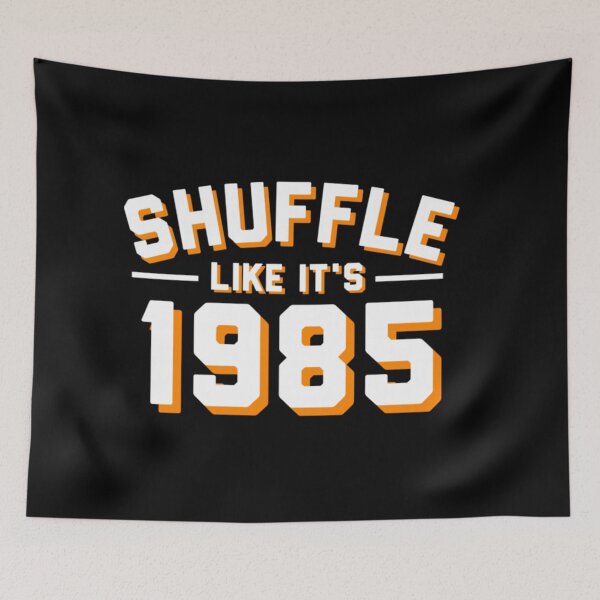 Item preview, Retro 80s Style Shuffle Like It Is 1985 Motivational Dance Workout Art designed and sold by EvelysEmelia.