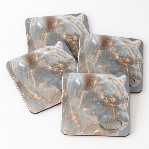 Item preview, Kintsugi Lion – Porcelain King with Golden Veins designed and sold by MDartsUS.