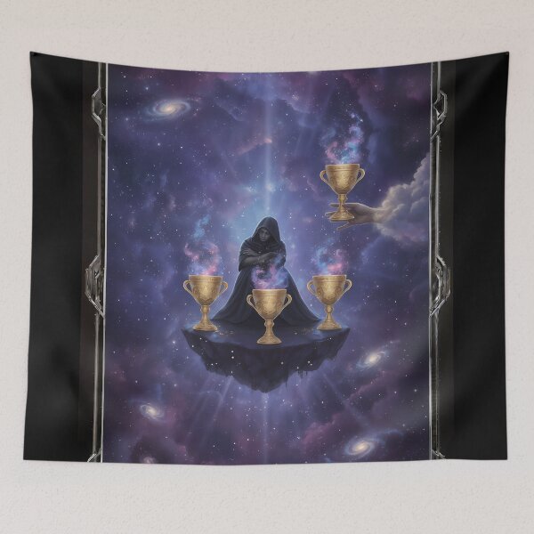 Item preview, Four of Cups - Cosmic Tarot Edition designed and sold by KYOFRAME.