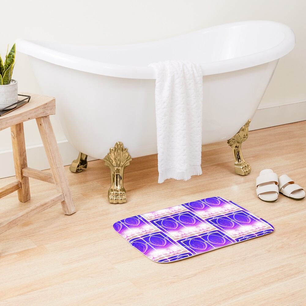 Vista previa del artículo con la obra «Alfombra de baño», diseñado y vendido por ThreadsForNaked.