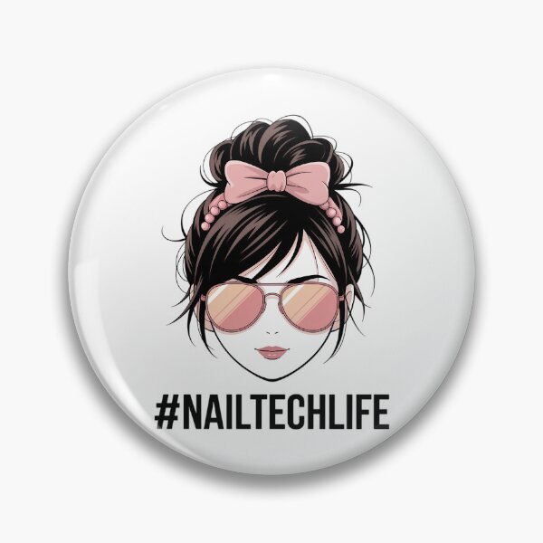 Item preview, Messy Bun Nail Tech Life Nail Artist Mothers Day designed and sold by IdunayaStore.