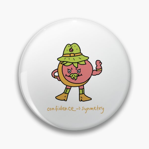 Item preview, Confidence Over Symmetry Funny Fruit Character Illustration designed and sold by Baby-Care.