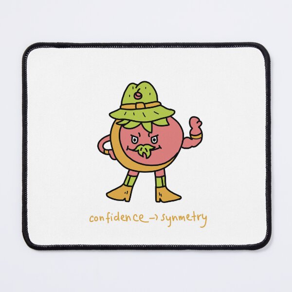 Item preview, Confidence Over Symmetry Funny Fruit Character Illustration designed and sold by Baby-Care.
