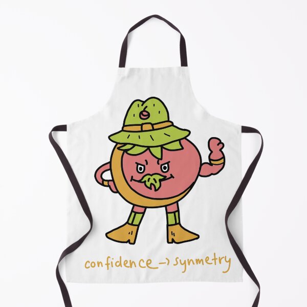 Item preview, Confidence Over Symmetry Funny Fruit Character Illustration designed and sold by Baby-Care.