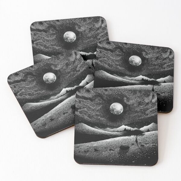 Item preview, Midnight Pointillism Abstraction (No.07) designed and sold by Form Finding Design.