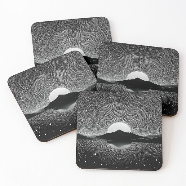 Item preview, Midnight Pointillism Abstraction (No.08) designed and sold by Form Finding Design.