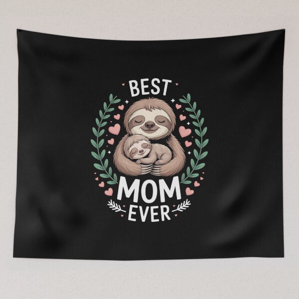 Item preview, Best Mom Ever, Sloth Mother & Child, Mother's Day designed and sold by IdunayaStore.