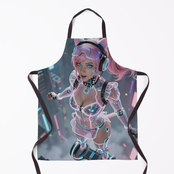 Item preview, Cathrynedelamort cyberpunk hoverboard girl designed and sold by CathryneDelamort.