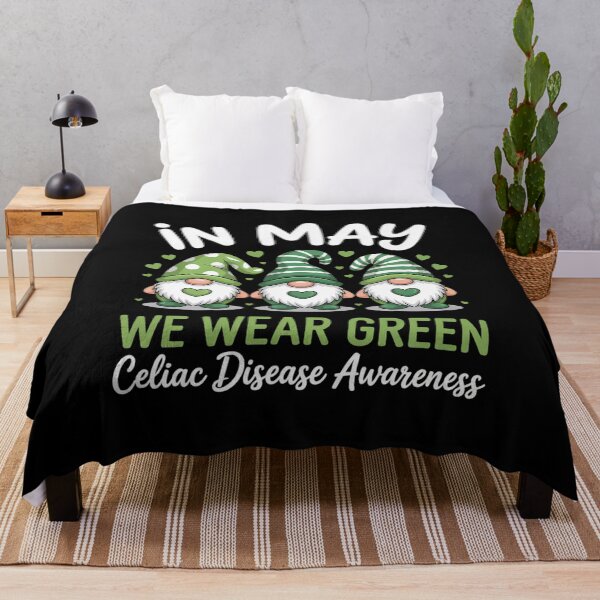 Item preview, Gnome In May We Wear Green Ribbon Celiac Disease Awareness designed and sold by Catharsiscath.