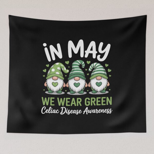 Item preview, Gnome In May We Wear Green Ribbon Celiac Disease Awareness designed and sold by Catharsiscath.