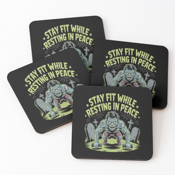 Item preview, Stay Fit While Resting In Peace Ghoul Gym Life Fitness Humor designed and sold by StuffNestie.