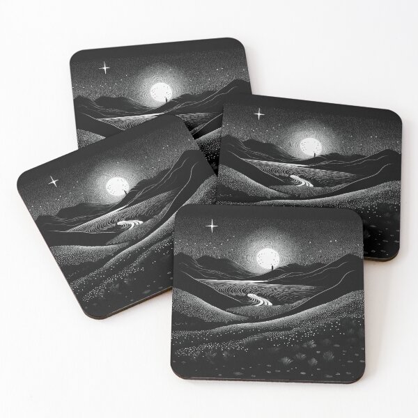 Item preview, Midnight Pointillism Abstraction (No.09) designed and sold by Form Finding Design.