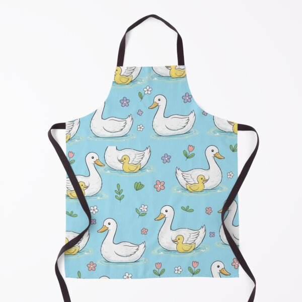 Item preview, Cute Kawaii Duck Ducklin -Flowers Seamless Pattern designed and sold by anandsiva2703.