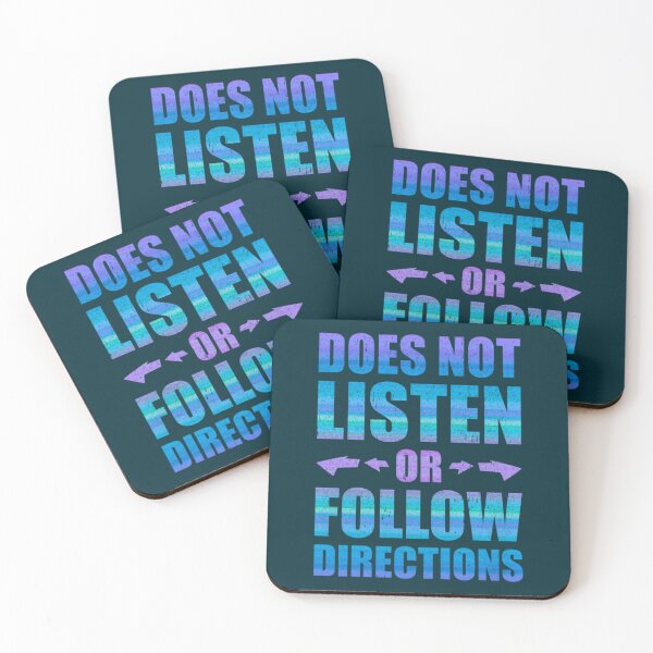 Item preview, Does Not Listen Or Follow Directions Fitted Scoop  designed and sold by LednerFreida.