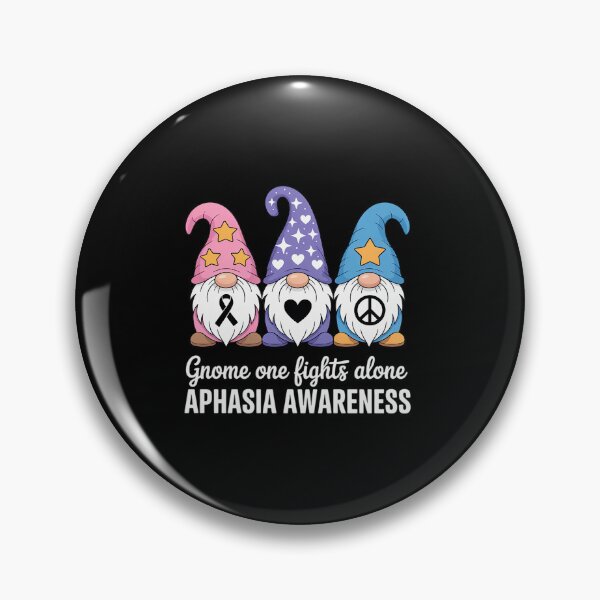Item preview, Gnome One Fights Alone Aphasia Awareness designed and sold by Catharsiscath.