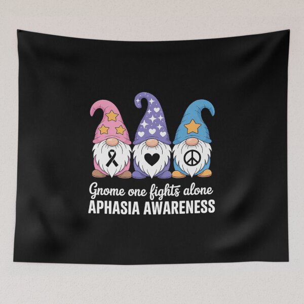 Item preview, Gnome One Fights Alone Aphasia Awareness designed and sold by Catharsiscath.