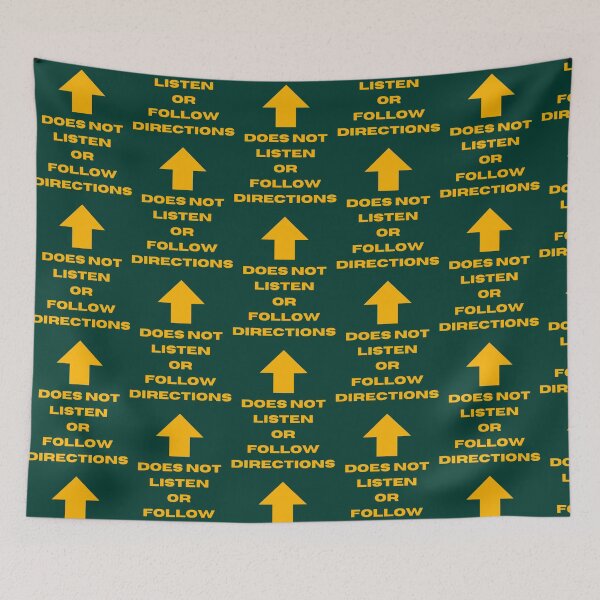 Item preview, DOES NOT LISTEN OR FOLLOW DIRECTIONS ARROW designed and sold by LednerFreida.