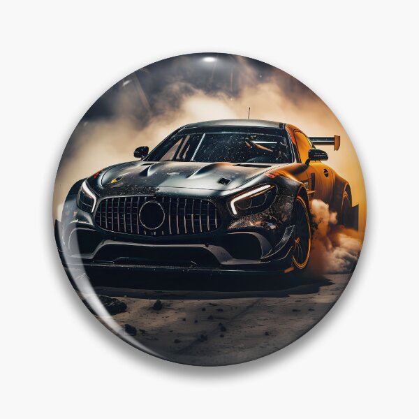 Item preview, Dark Aggressive Race Car Launching In Dramatic Night Lighting designed and sold by RevUpDesign.