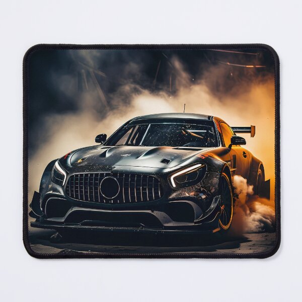 Item preview, Dark Aggressive Race Car Launching In Dramatic Night Lighting designed and sold by RevUpDesign.