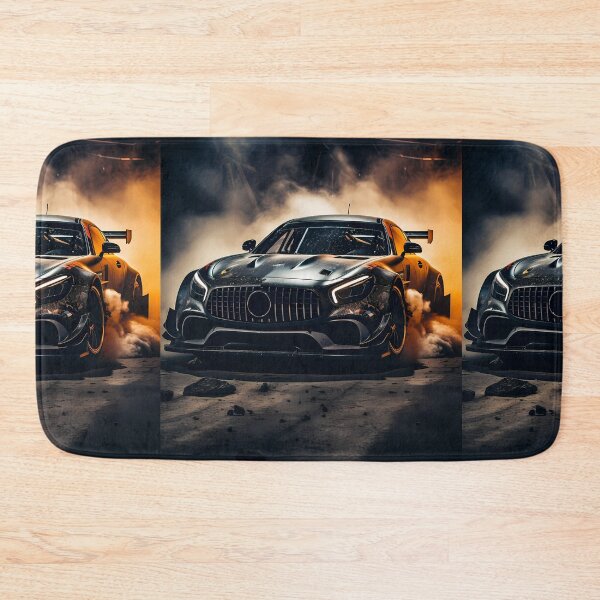 Item preview, Dark Aggressive Race Car Launching In Dramatic Night Lighting designed and sold by RevUpDesign.