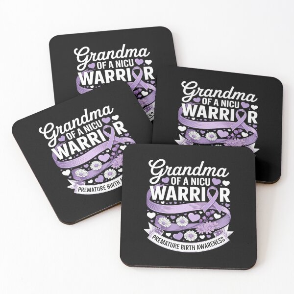Item preview, Grandma NICU Warrior for Preemie Prematurity Awareness Month designed and sold by Catharsiscath.