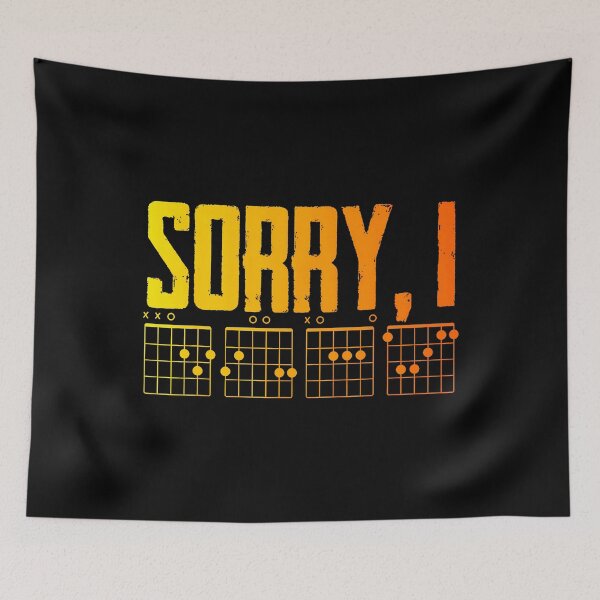 Item preview, Sorry I Dgaf Hidden Message Guitar designed and sold by vaharisanic.