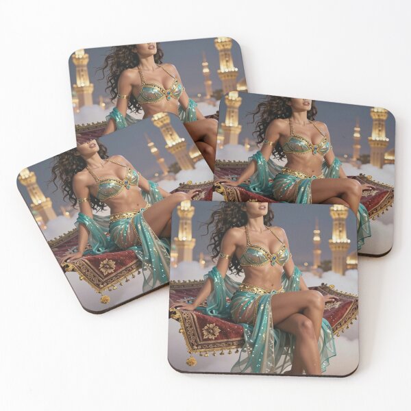 Item preview, Woman on flying carpet designed and sold by CathryneDelamort.