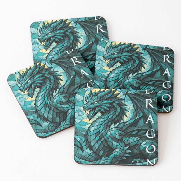 Item preview, Blue dragon, stained glass designed and sold by Karszul.