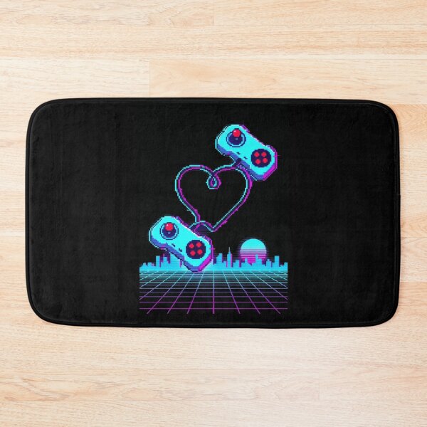 Item preview, Vaporwave Game Controllers Heart – Retro Gaming Love 80s Synthwave Valentine Gift Design designed and sold by Luminari Creations.