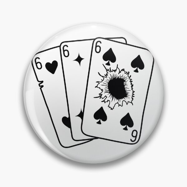 Item preview, Black and white triple six playing cards designed and sold by Dom-Workshop.