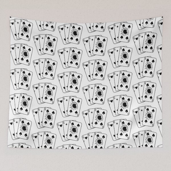 Item preview, Black and white triple six playing cards designed and sold by Dom-Workshop.
