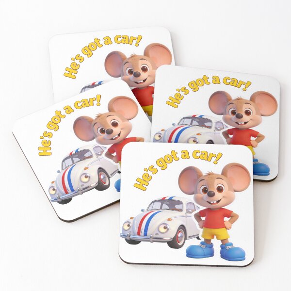 Item preview, Cute Mouse Zippy With His First Car, Zippy Collection, Apparel designed and sold by Zippy Creation.