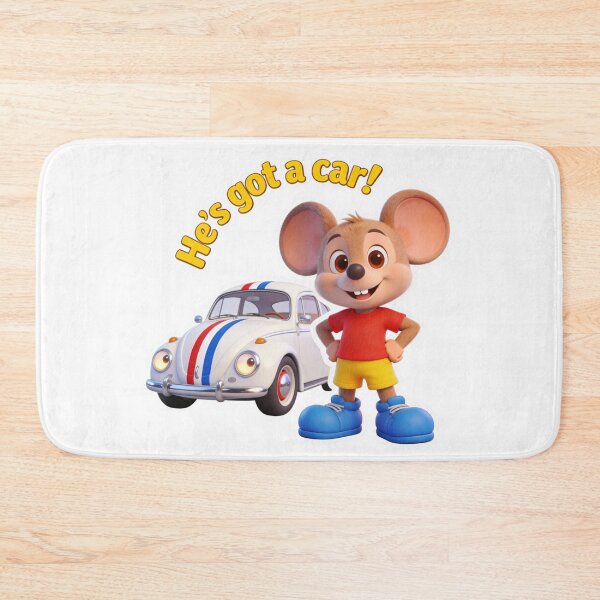 Item preview, Cute Mouse Zippy With His First Car, Zippy Collection, Apparel designed and sold by Zippy Creation.