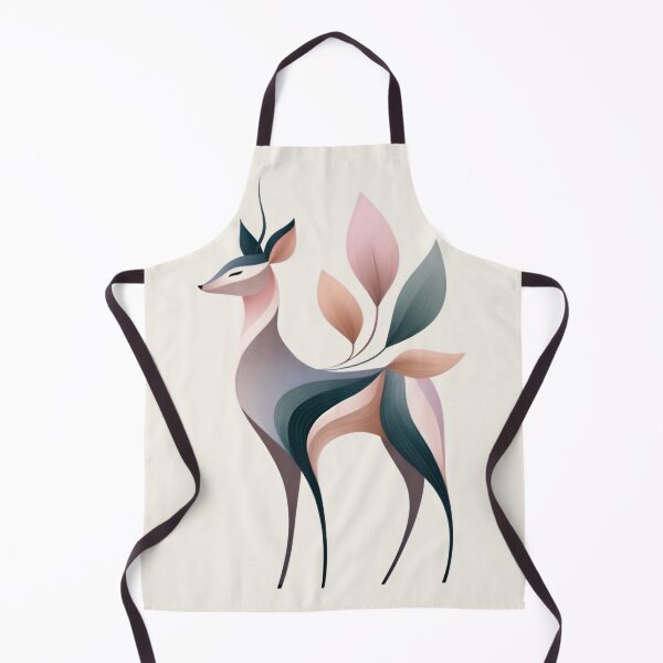 Artikelvorschau, Elegante botanische Hirschillustration entworfen und verkauft von PaintbrushPlace.