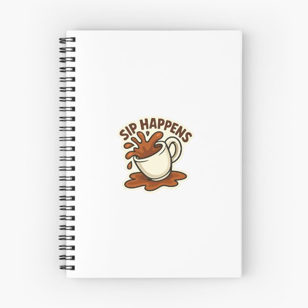 Artikelvorschau, Sip Happens Coffee entworfen und verkauft von Caffeinated Penguin.