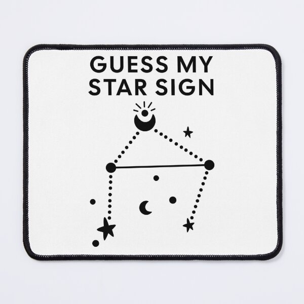 Item preview, Guess My Star Sign – Libra Zodiac, Astrology Constellation - Black Print designed and sold by DesignedByMarty.
