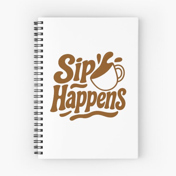 Item preview, Sip Happens designed and sold by Caffeinated Penguin.
