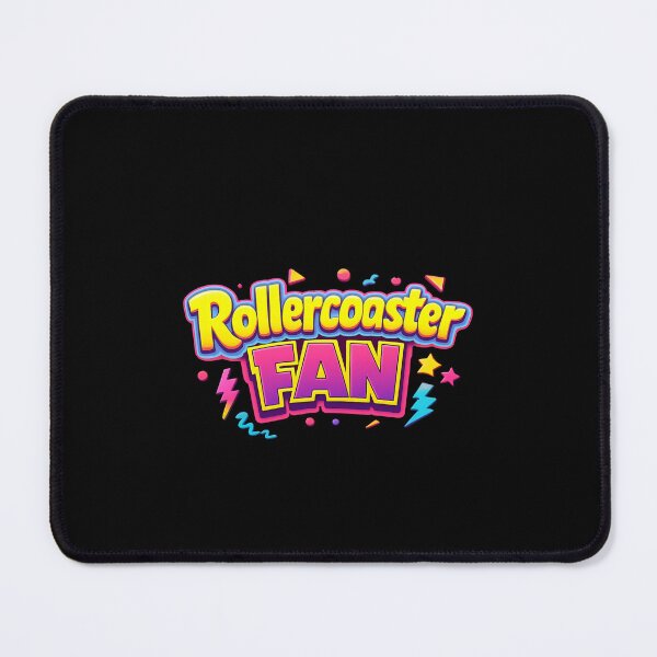 Item preview, Rollercoaster Fan – 90s Retro Typography Coaster Lover Design designed and sold by EuropeanPrints.
