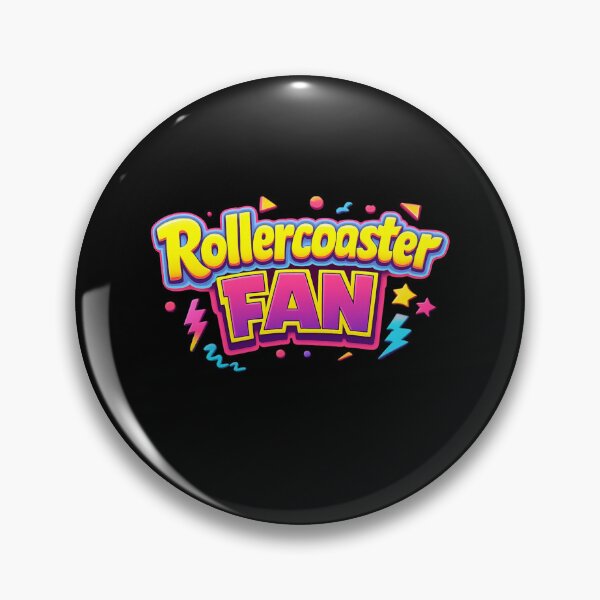 Item preview, Rollercoaster Fan – 90s Retro Typography Coaster Lover Design designed and sold by EuropeanPrints.
