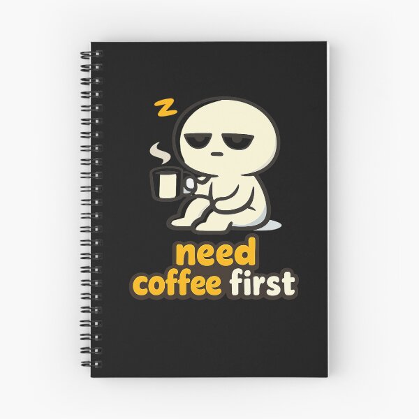 Item preview, Need Coffee First – Cute Tired Morning Mood designed and sold by AdicretorDesign.
