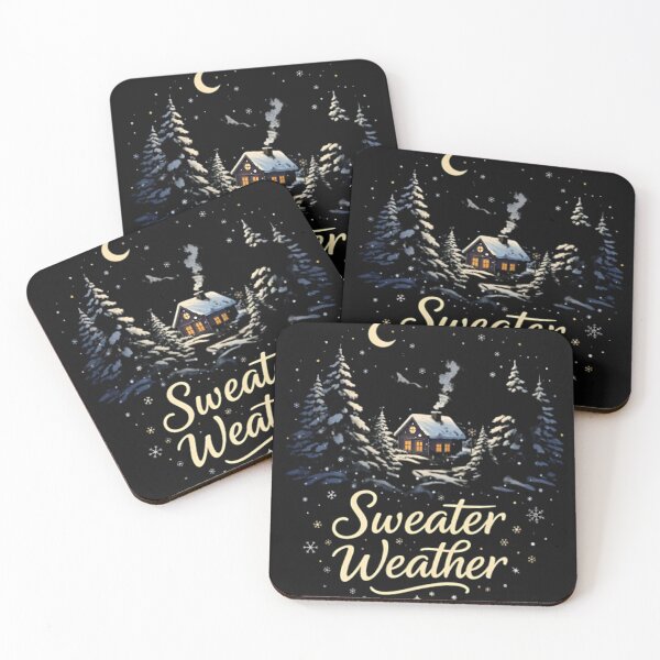 Item preview, Sweater Weather Cozy Winter Vibes T-Shirt designed and sold by The-Daily-Drape.