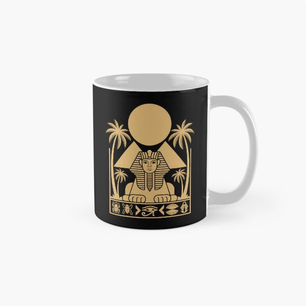 Item preview, mystical cat - ancient egypt cats - travel egypt - egypt souvenir - cairo trip - pyramids adventure - wanderlust egypt - world traveler - geometric art - symmetrical design - egypt pattern designed and sold by JansenGS.