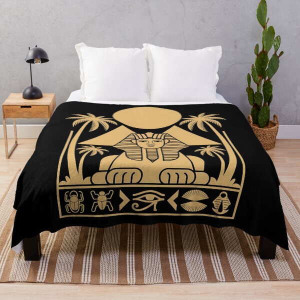 Item preview, mystical cat - ancient egypt cats - travel egypt - egypt souvenir - cairo trip - pyramids adventure - wanderlust egypt - world traveler - geometric art - symmetrical design - egypt pattern designed and sold by JansenGS.