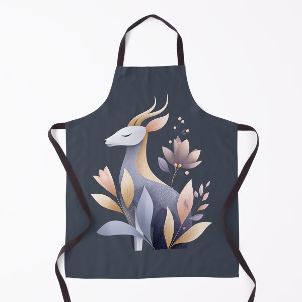 Artikelvorschau, Ruhige botanische Hirschillustration entworfen und verkauft von PaintbrushPlace.