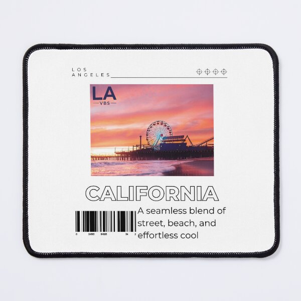 Item preview, Santa Monica Pier California Sunset - LA VBS Streetwear Barcode designed and sold by LA VBS.