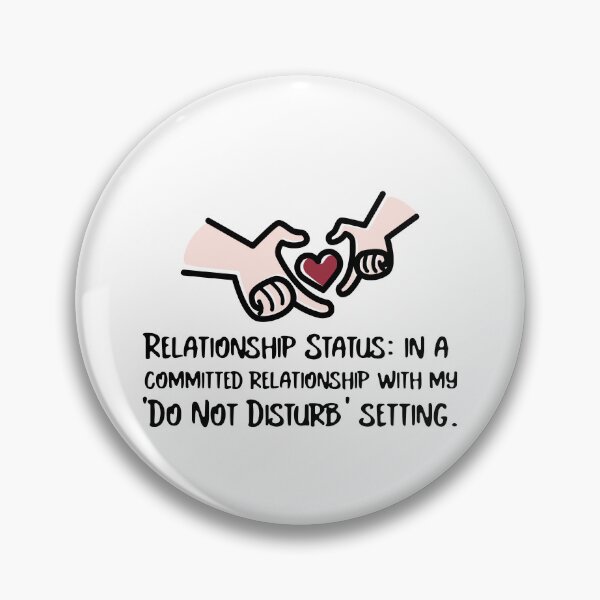 Item preview, Funny Do Not Disturb Introvert Relationship Quote designed and sold by crazydotdesigns.
