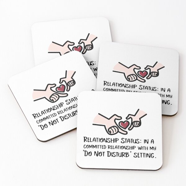 Item preview, Funny Do Not Disturb Introvert Relationship Quote designed and sold by crazydotdesigns.