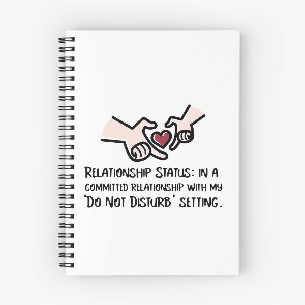 Item preview, Funny Do Not Disturb Introvert Relationship Quote designed and sold by crazydotdesigns.