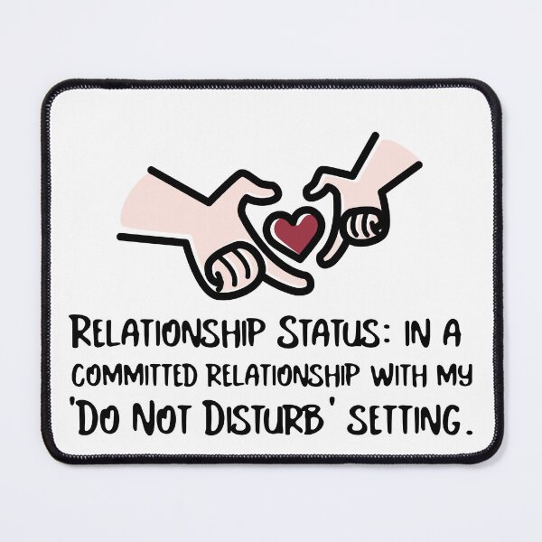 Item preview, Funny Do Not Disturb Introvert Relationship Quote designed and sold by crazydotdesigns.